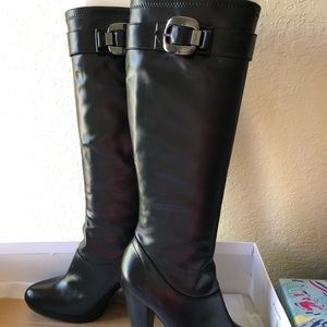 Calvin Klein black boots size 9 leather